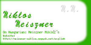 miklos meiszner business card